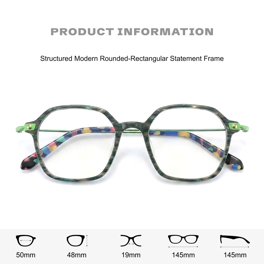 Vintage Square Titanium Optical Frames