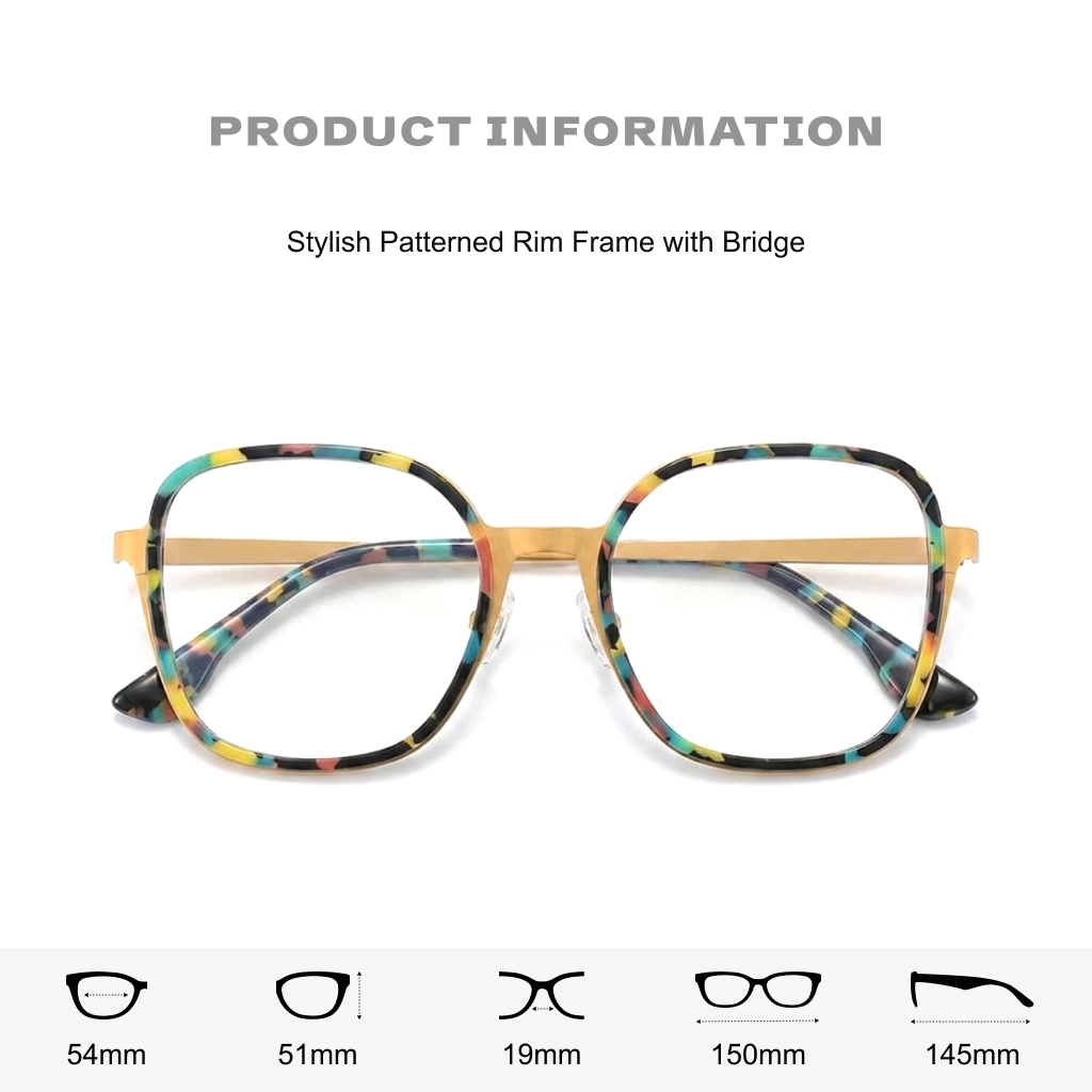 Titanium Square Optical Glasses Frame