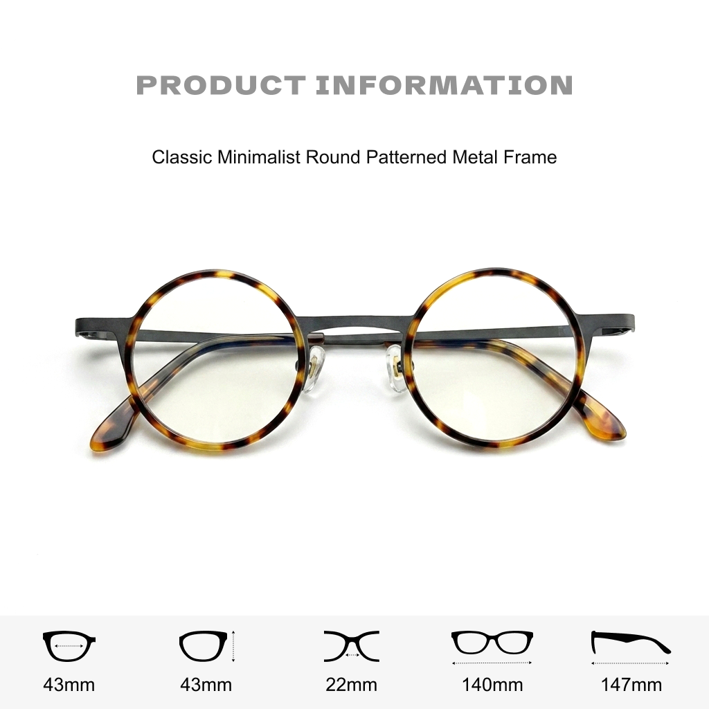 Titanium Round Optical Eyeglass Frames