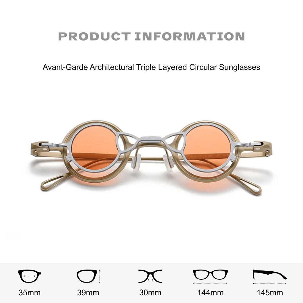 Titanium Optical Frame with Magnetic Polarized Clip-On — Round