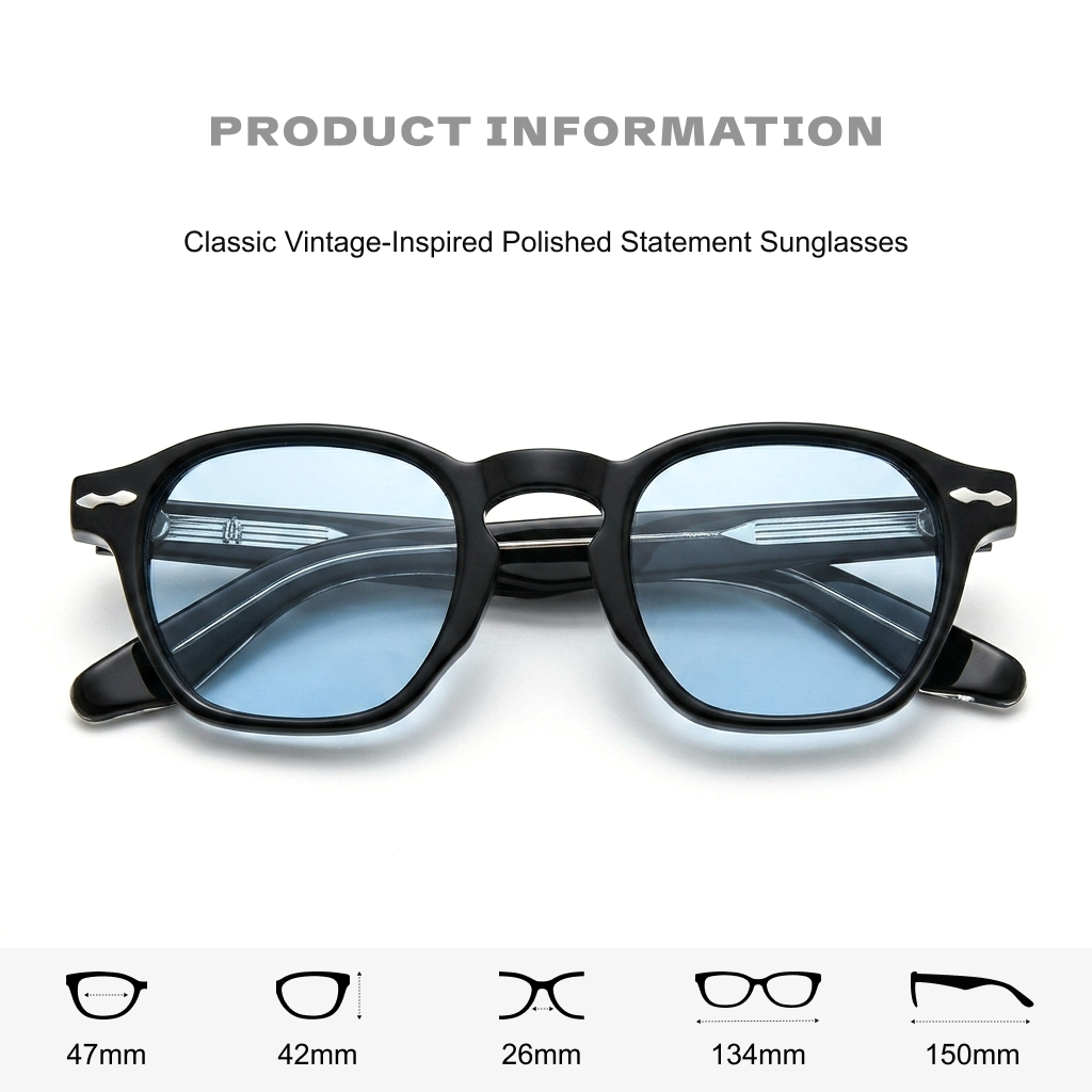 Vintage Square Polarized Sunglasses