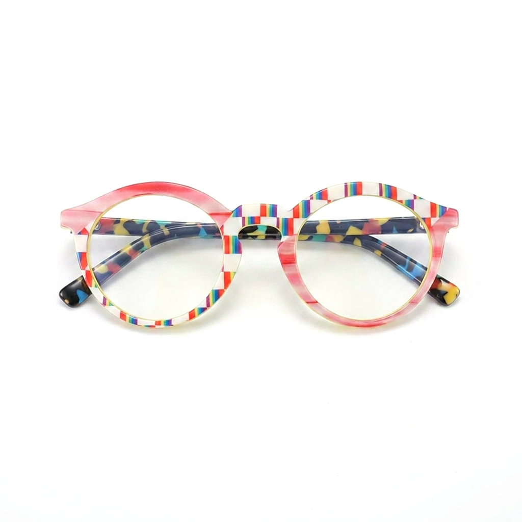 Acetate Cat Eye Optical Frames – Unisex Retro Oval Eyeglasses