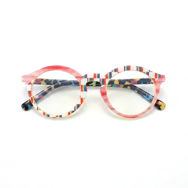 Acetate Cat Eye Optical Frames – Unisex Retro Oval Eyeglasses