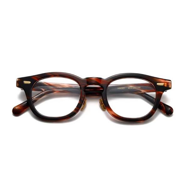 Acetate Optical Glasses Frame — Retro Square Full Rim