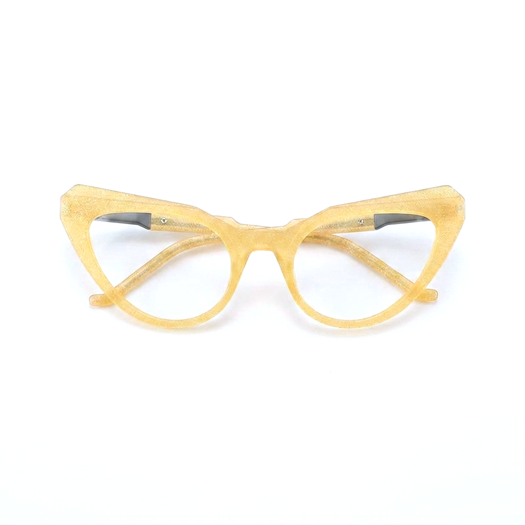 Montature per occhiali da vista da vista in acetato Cat Eye multicolore