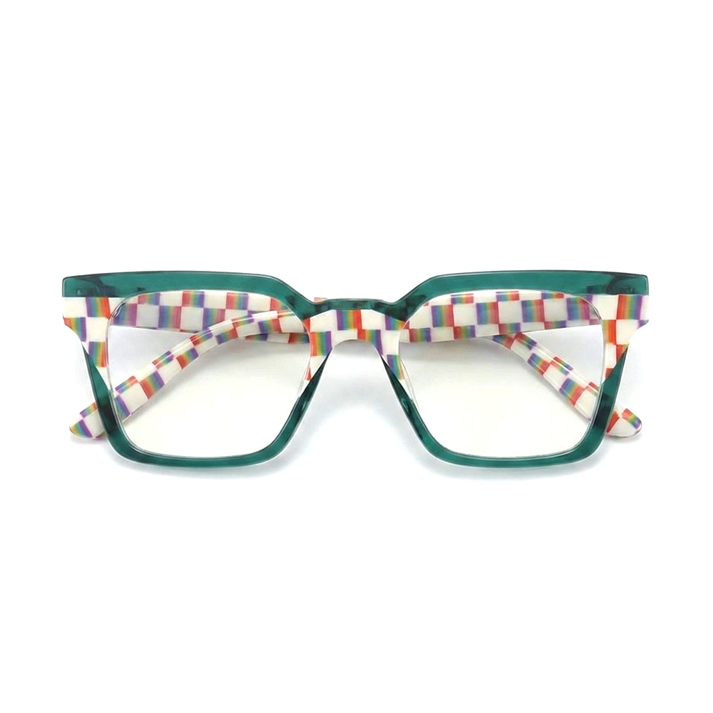 Acetate Large Frame Optical Glasses – Retro Unisex Eyewear