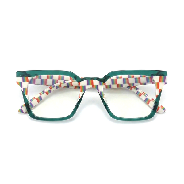 Acetate Large Frame Optical Glasses – Retro Unisex Eyewear