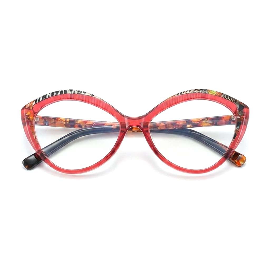 Cat Eye Acetate Optical Glasses Frame – Multi-Color