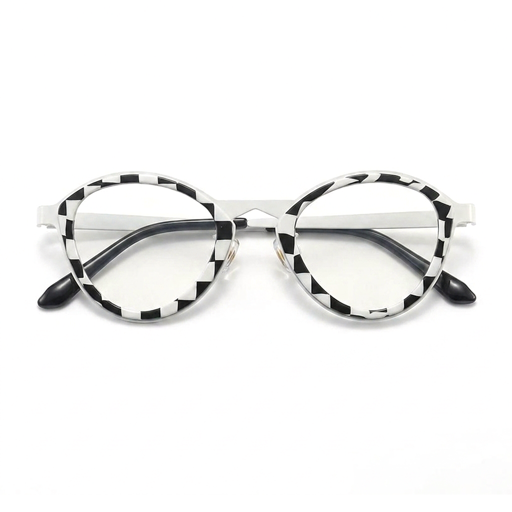 Titanium Cat Eye Optical Eyeglass Frames