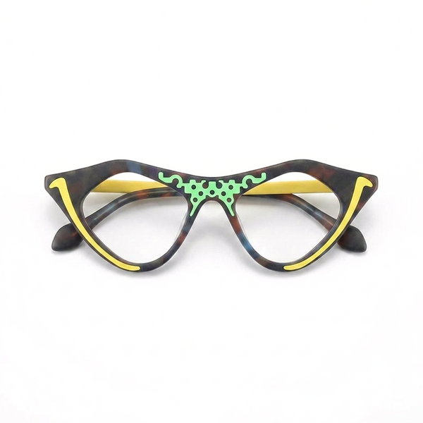 Cat Eye Acetate Optical Frames — Unisex Retro Prescription Eyeglasses