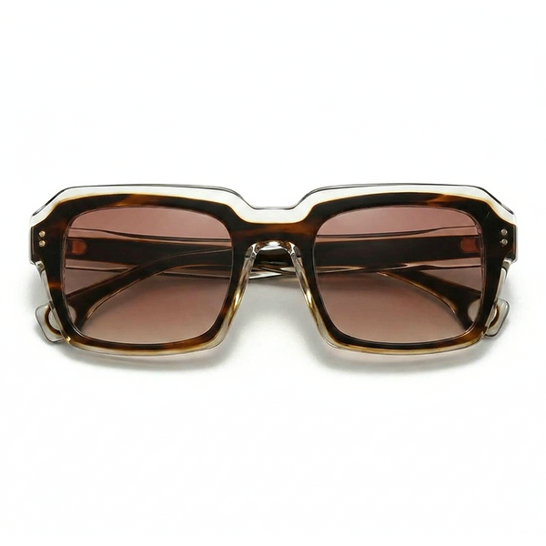 Polarized UV400 Rectangle Acetate Sunglasses