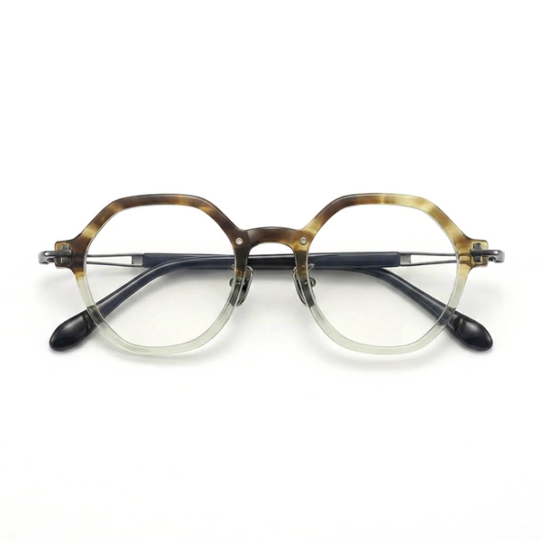 Acetate Square Optical Frames – Unisex Polygonal Eyeglasses