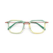 Montature da vista quadrate in titanio – Multicolor