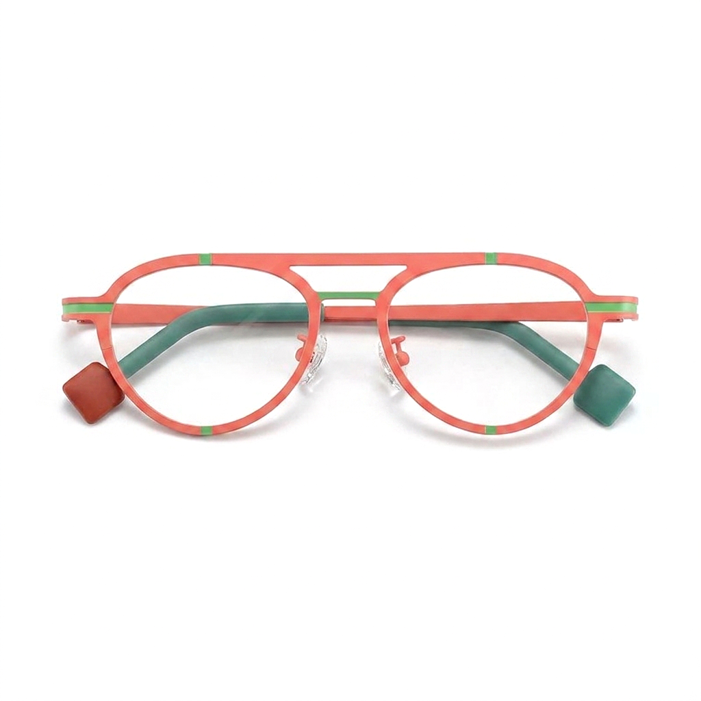 إطارات تيتانيوم Aviator وCat Eye البصرية