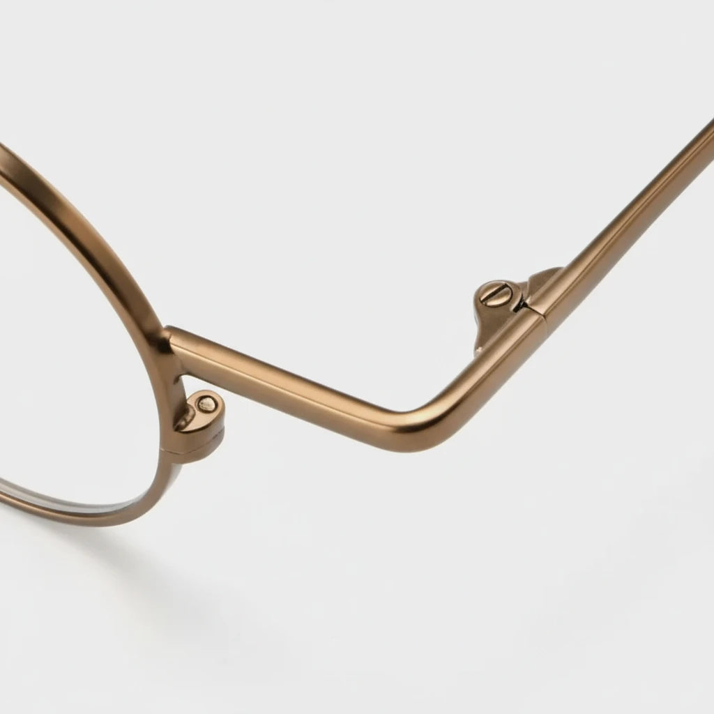 Pure Titanium Round Eyeglasses Frame - Anti-Blue Light Optical