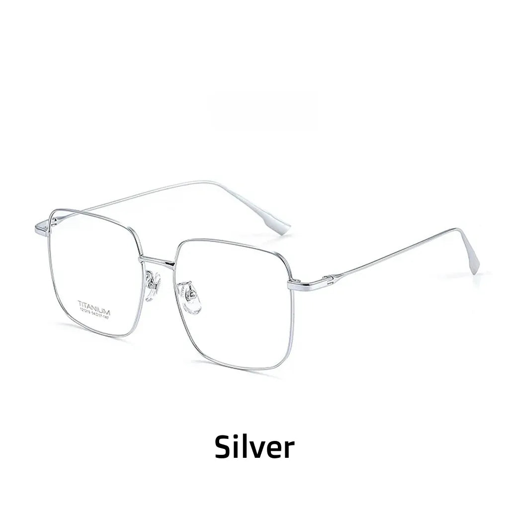 Ultra-Light Titanium Square Glasses Frame - Large Women's Optical