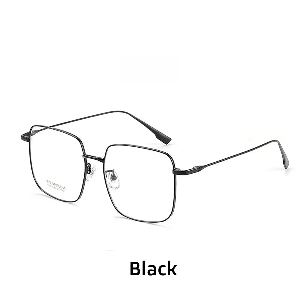 Ultra-Light Titanium Square Glasses Frame - Large Women's Optical