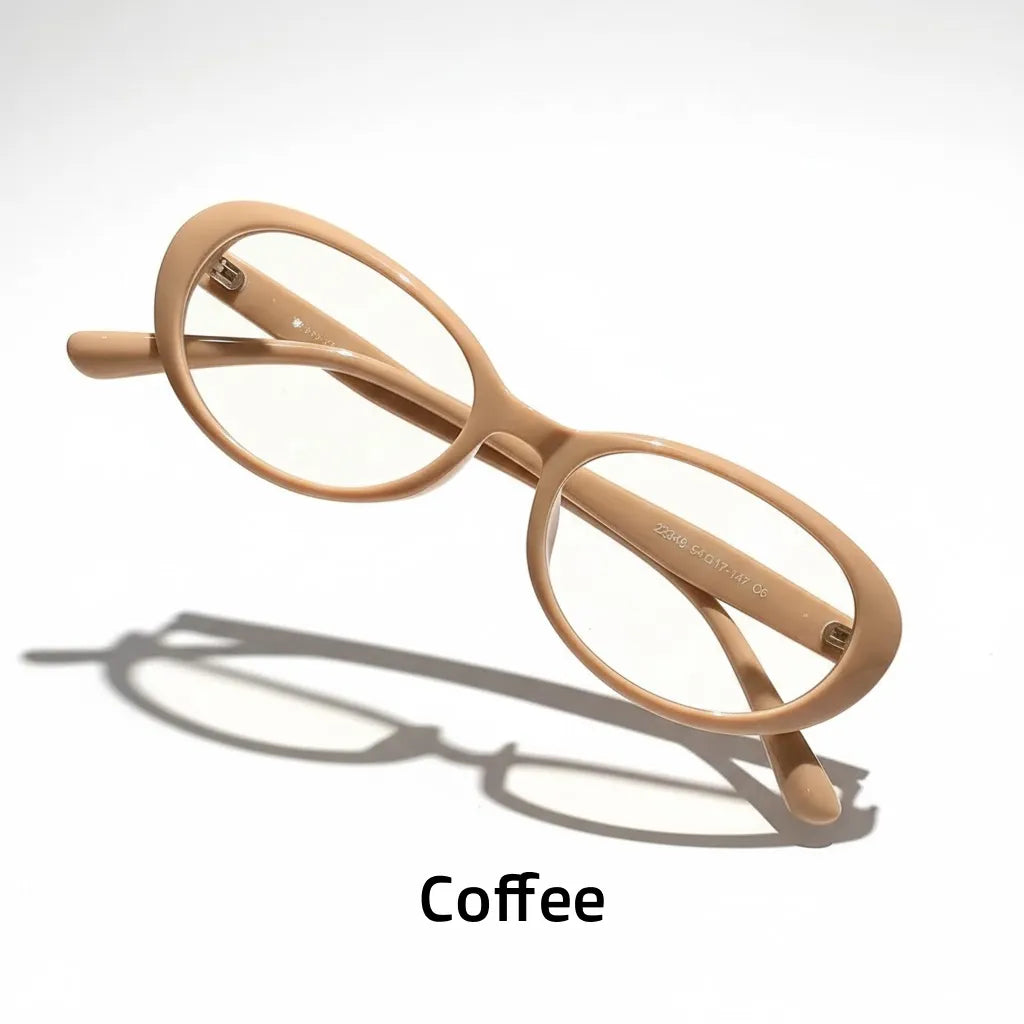 TR90 Ultra-Light Oval Optical Glasses Frame for Women