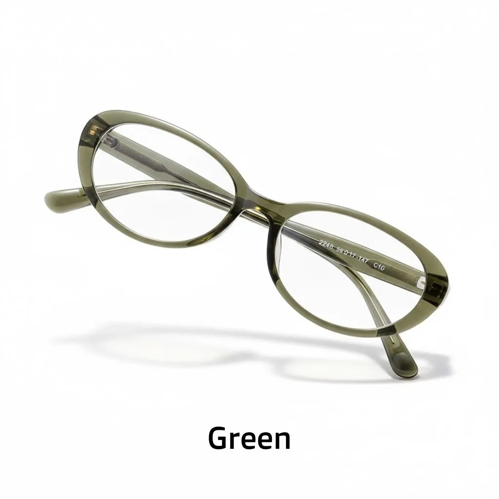 TR90 Ultra-Light Oval Optical Glasses Frame for Women