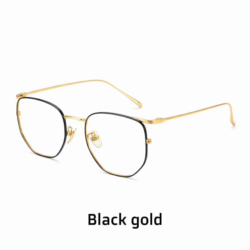 Anti-Blue Light Titanium Optical Glasses Frame - Polygonal Design