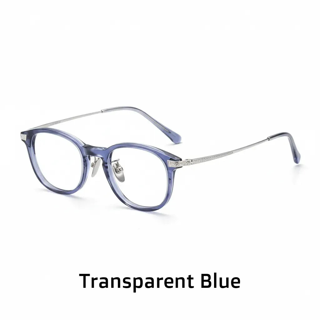 Montatura per occhiali in titanio retrò quadrata - Montatura per prescrizione ottica unisex N-401