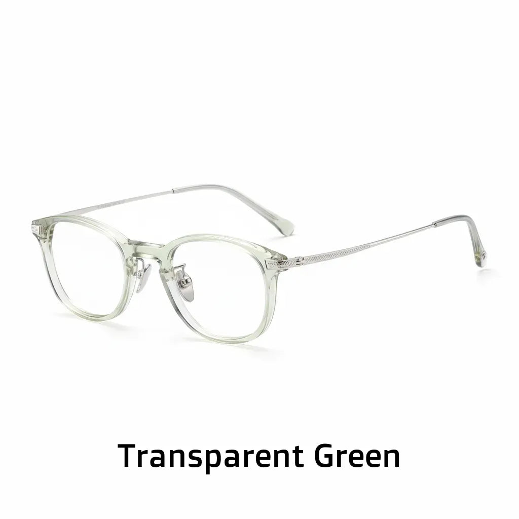 Montatura per occhiali in titanio retrò quadrata - Montatura per prescrizione ottica unisex N-401