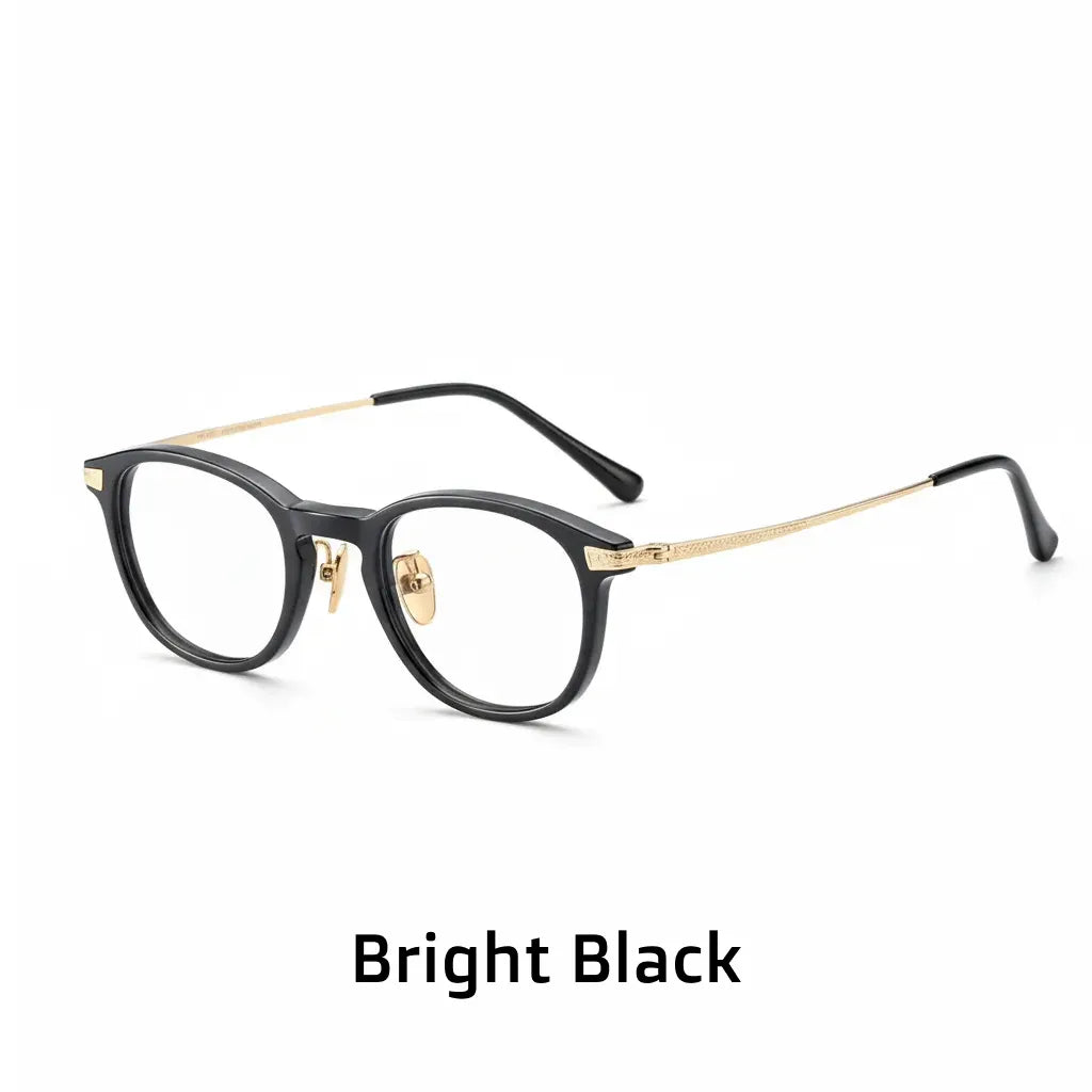 Montatura per occhiali in titanio retrò quadrata - Montatura per prescrizione ottica unisex N-401