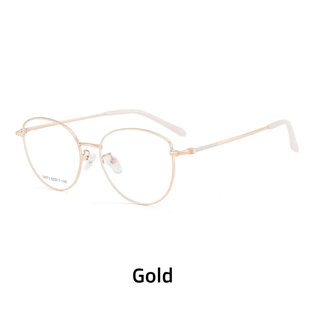 Metal Cat Eye Prescription Glasses - Ultra Light Optical Frames