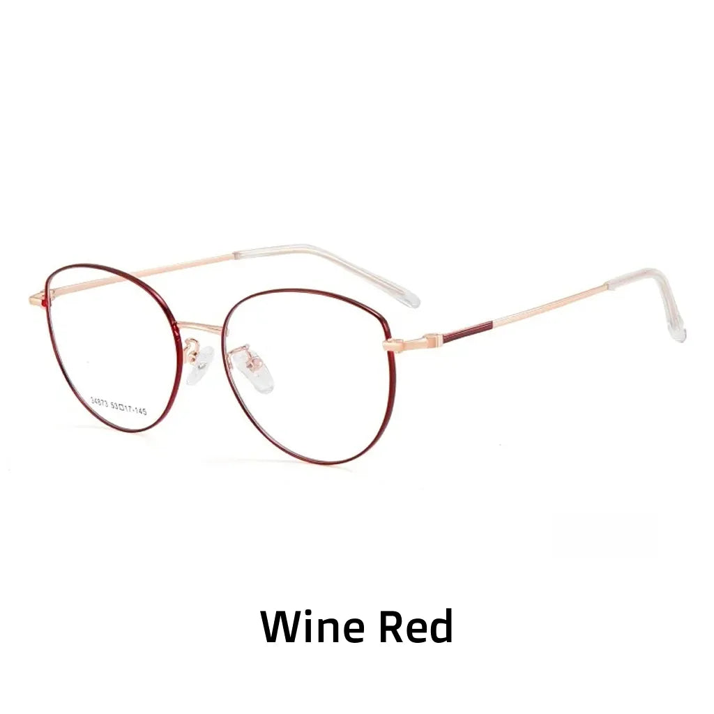 Metal Cat Eye Prescription Glasses - Ultra Light Optical Frames