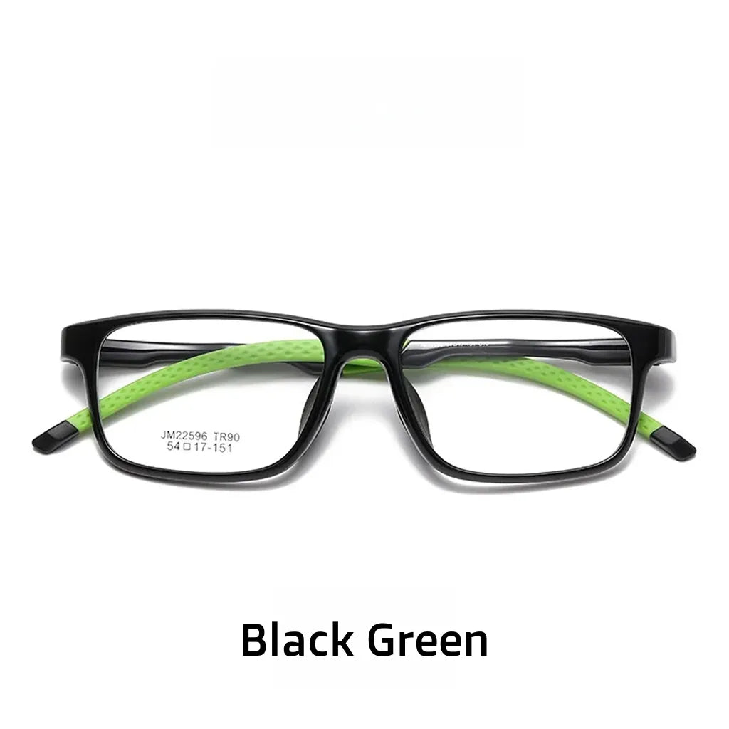 Ultra Light TR90 Retro Square Eyeglass Frame - Optical Prescription
