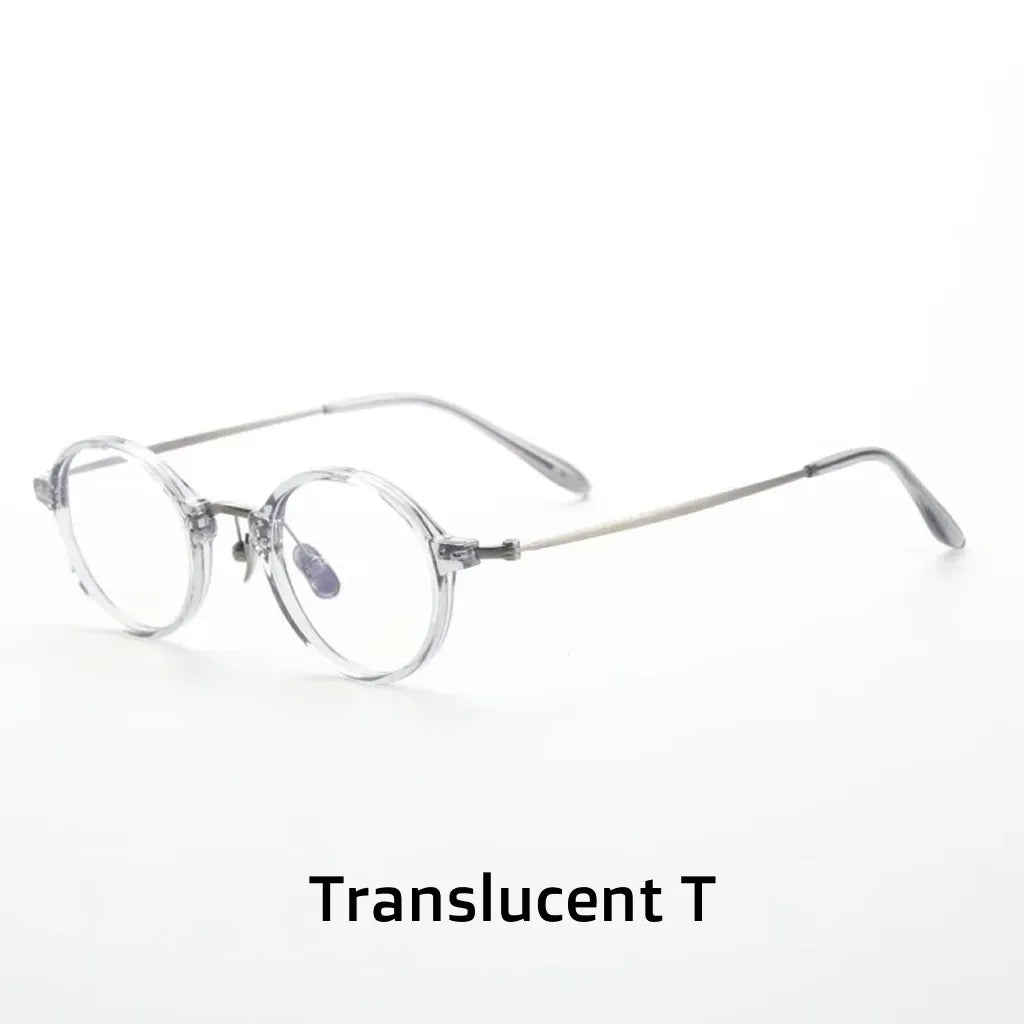 Montures de Lunettes Rondes Rétro Anti-Lumière Bleue - Lunettes de Vue Optiques Unisexes M2316