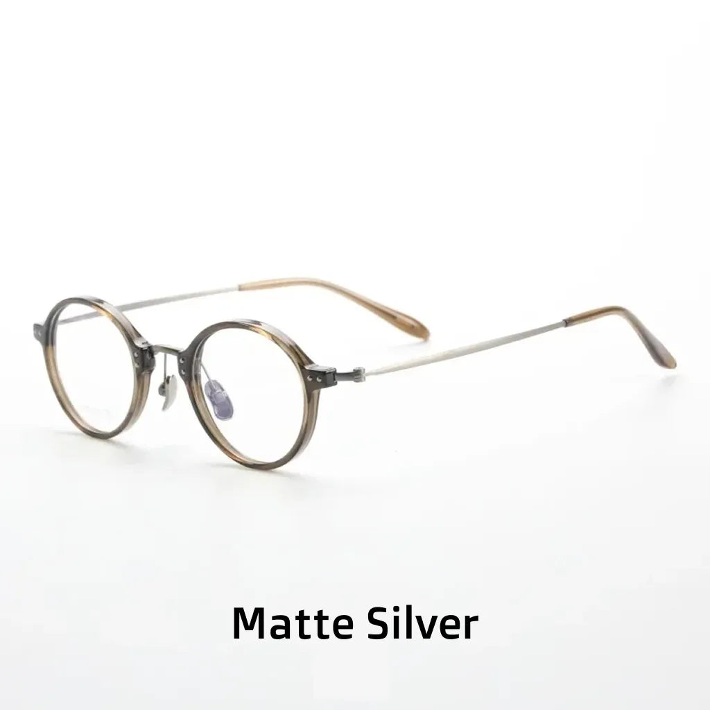 Montures de Lunettes Rondes Rétro Anti-Lumière Bleue - Lunettes de Vue Optiques Unisexes M2316