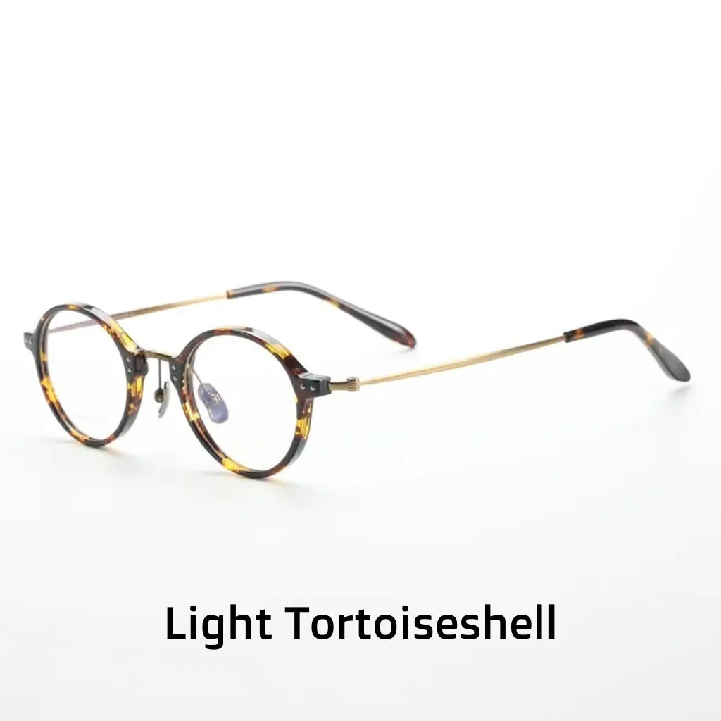 Montures de Lunettes Rondes Rétro Anti-Lumière Bleue - Lunettes de Vue Optiques Unisexes M2316