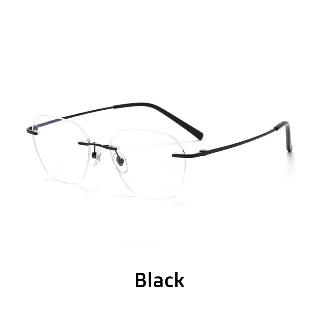 Ultra Light Titanium Frameless Eyeglass Frame - Retro Optical Prescription