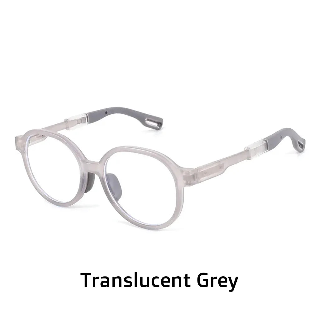 Kids Round Blue Light Blocking Glasses - TR90 Frame Ages 8-12