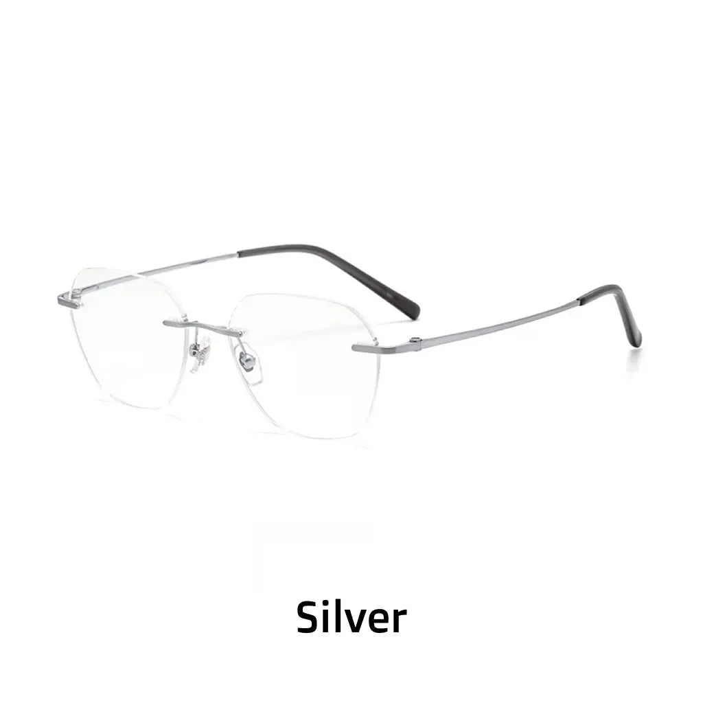 Ultra Light Titanium Frameless Eyeglass Frame - Retro Optical Prescription