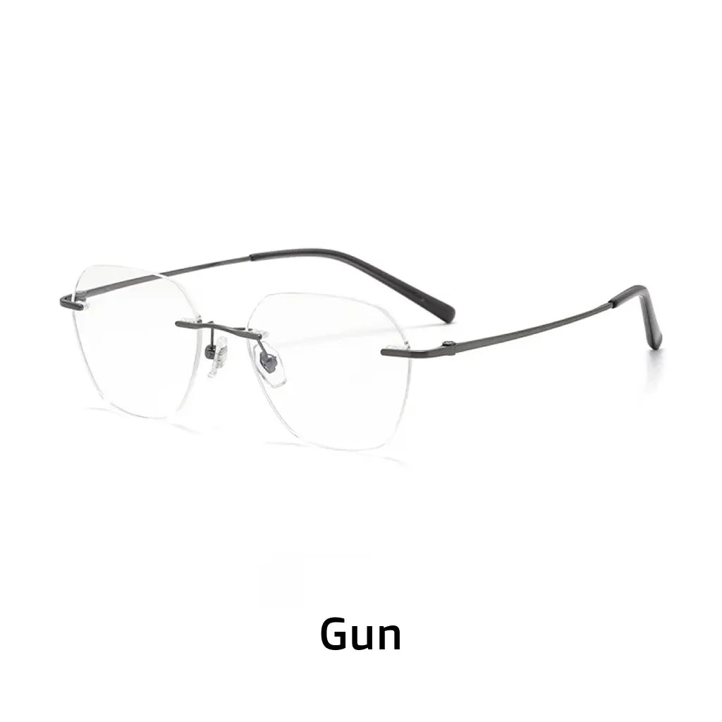 Ultra Light Titanium Frameless Eyeglass Frame - Retro Optical Prescription