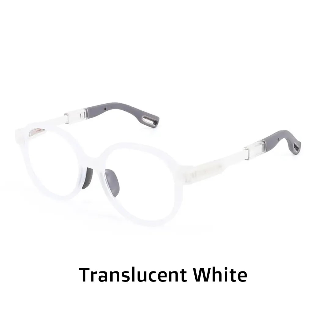 Kids Round Blue Light Blocking Glasses - TR90 Frame Ages 8-12
