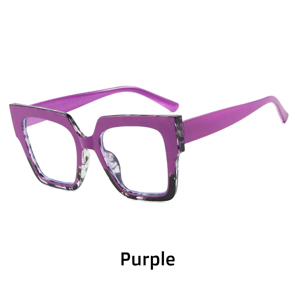 Large Frame Cat Eye Anti-Blue Light Glasses for Women