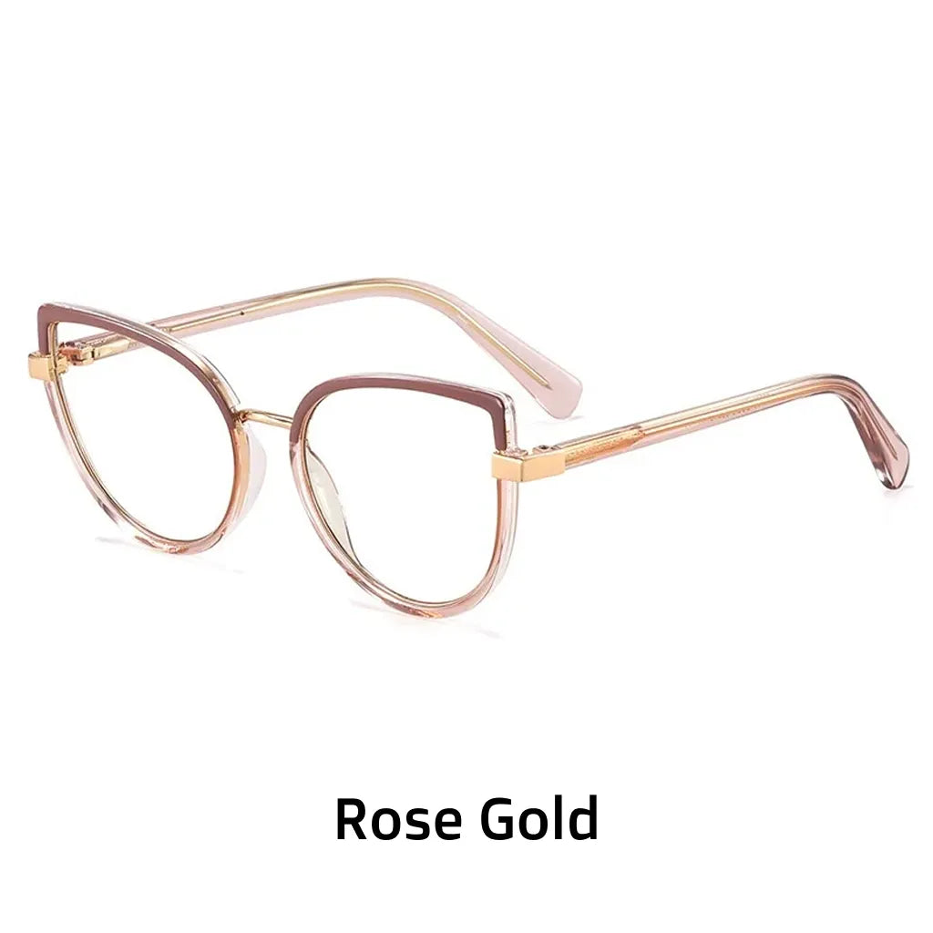 TR90 Cat Eye Glasses Frame - Anti-Blue Light Optical