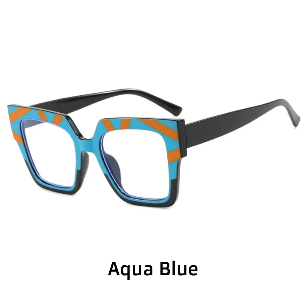 Large Frame Cat Eye Anti-Blue Light Glasses for Women