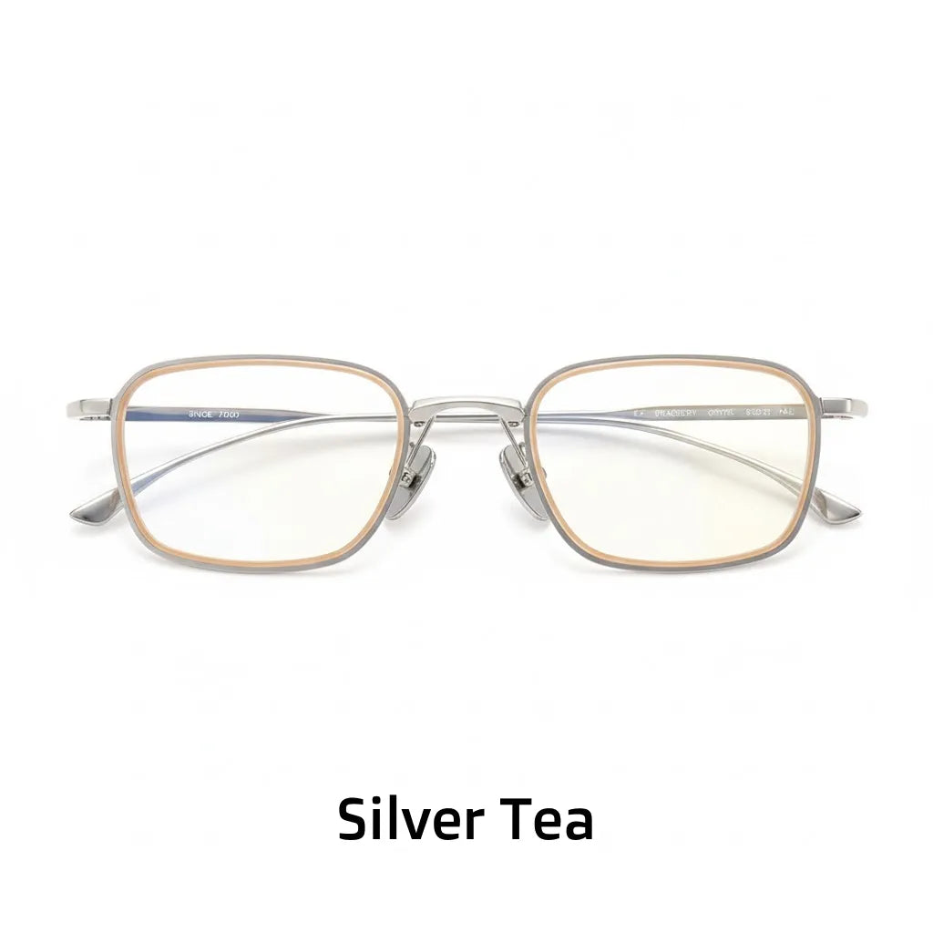 β Titanium Square Optical Frames - Ultra-Light Unisex Eyeglasses