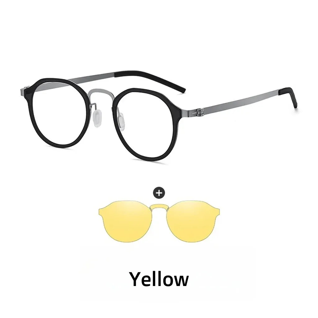 Magnetic Polarized Prescription Glasses with Anti-Blue Light