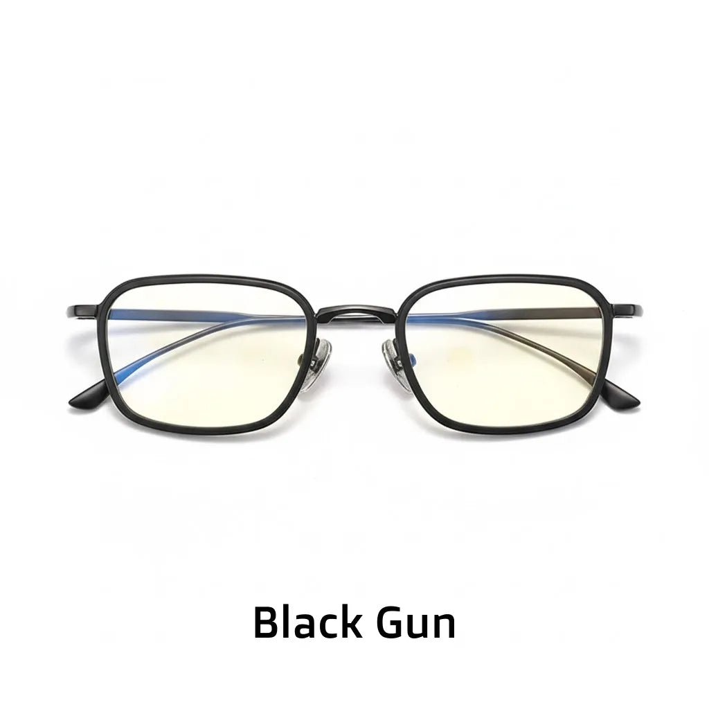 β Titanium Square Optical Frames - Ultra-Light Unisex Eyeglasses