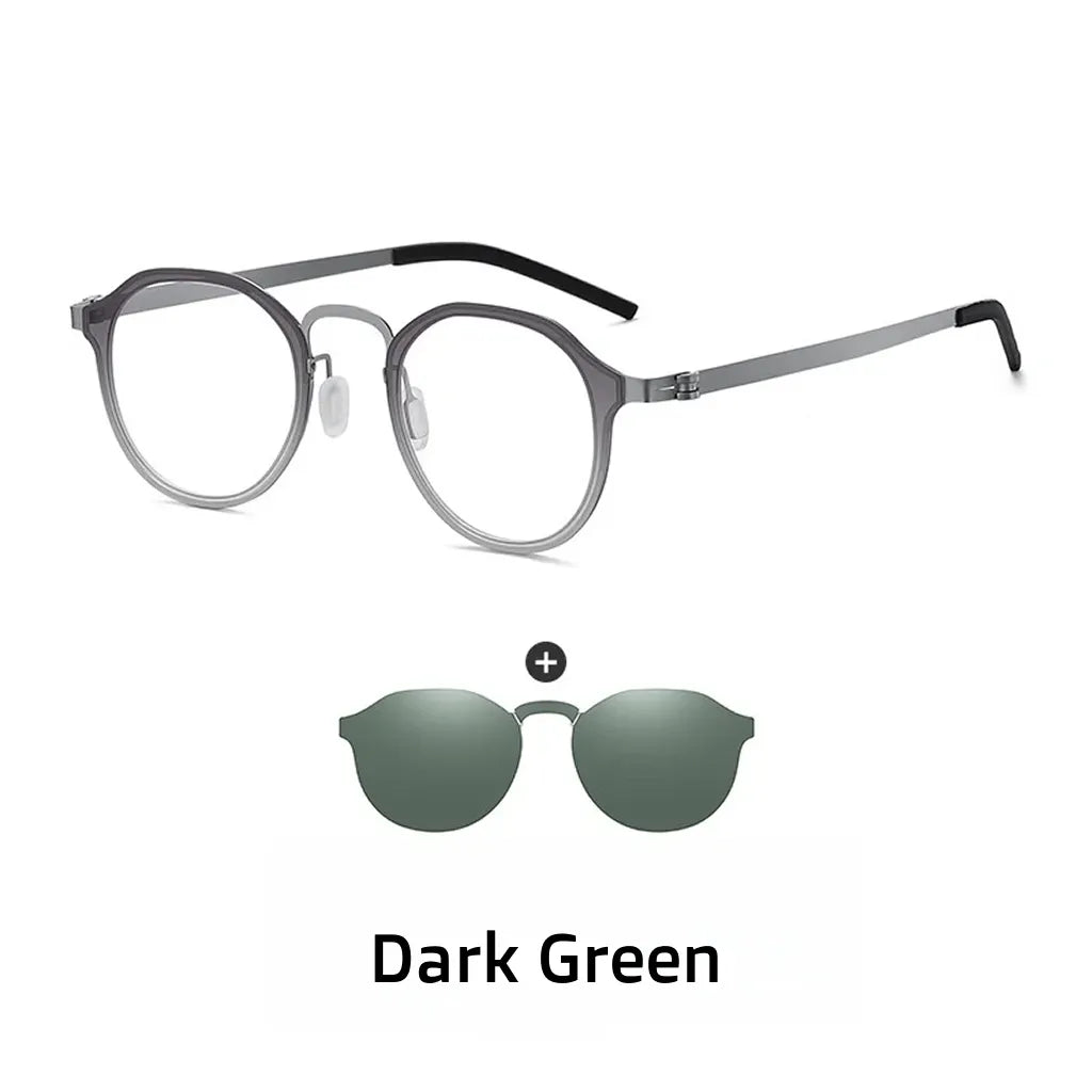 Magnetic Polarized Prescription Glasses with Anti-Blue Light