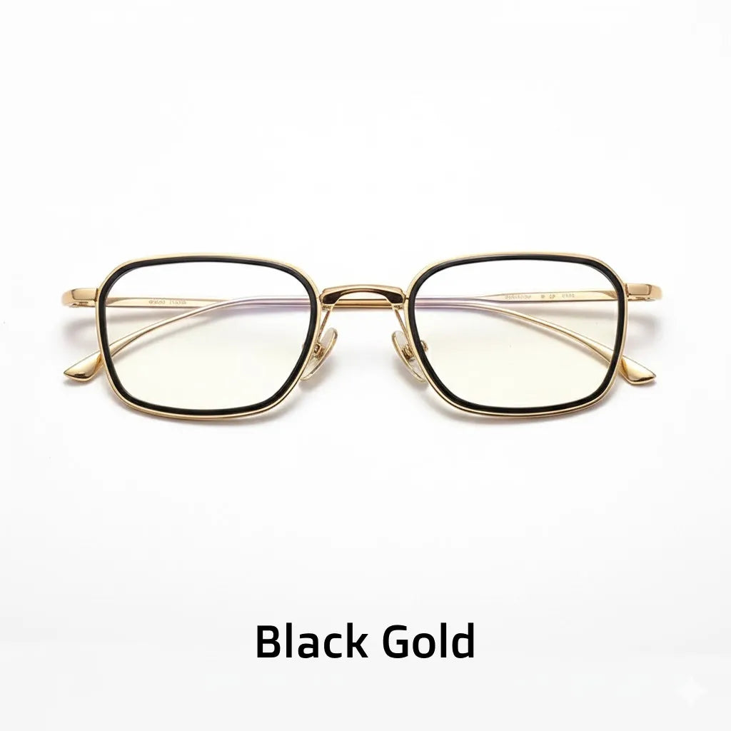 β Titanium Square Optical Frames - Ultra-Light Unisex Eyeglasses