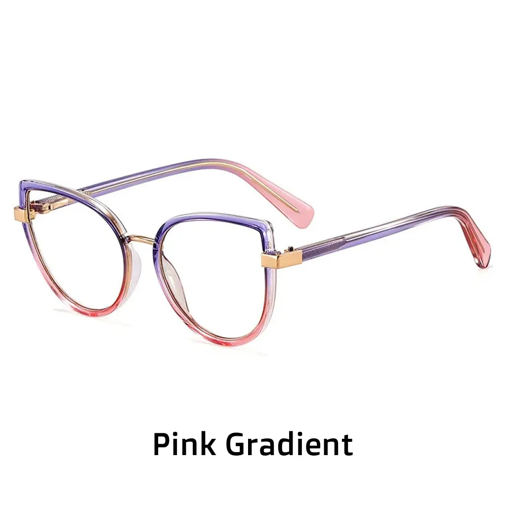 TR90 Cat Eye Glasses Frame - Anti-Blue Light Optical