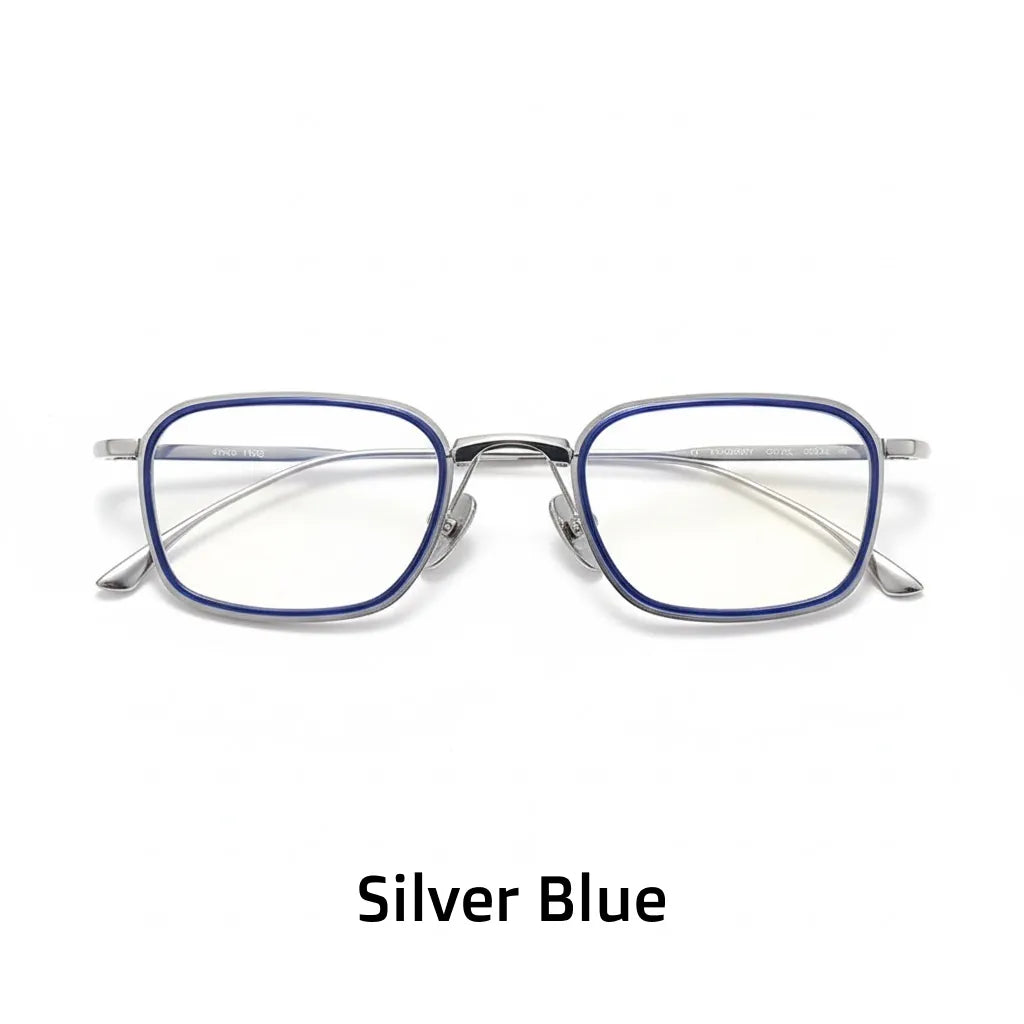 β Titanium Square Optical Frames - Ultra-Light Unisex Eyeglasses