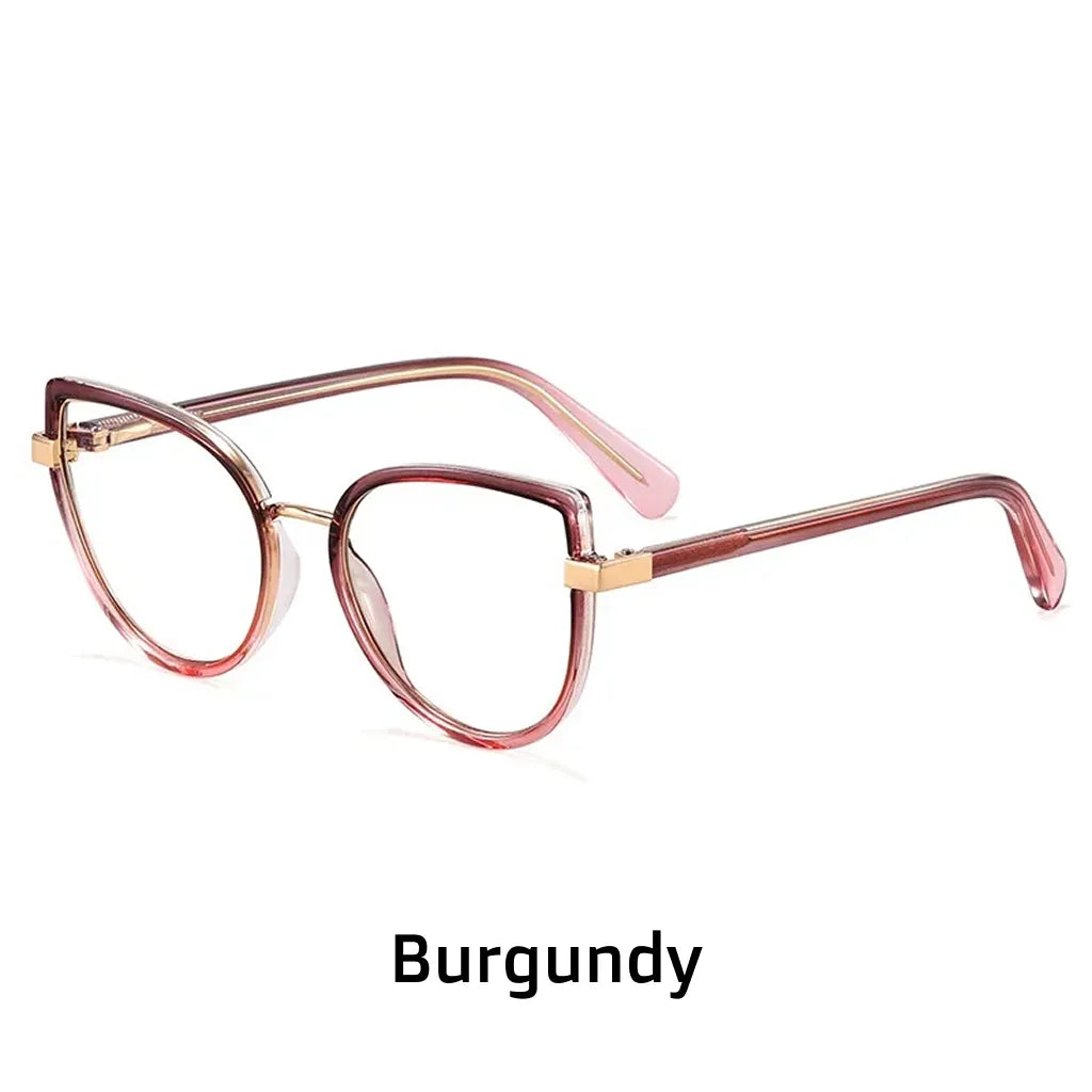 TR90 Cat Eye Glasses Frame - Anti-Blue Light Optical