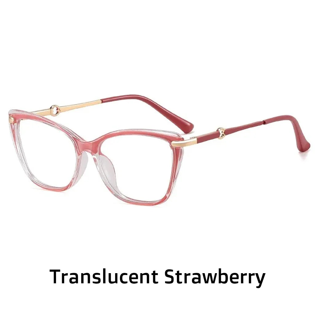 TR90 Cat Eye Anti Blue Light Glasses - Ultra Light Optical Frame